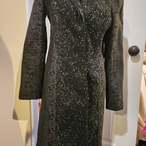 Elegant Black Sequin Blazer